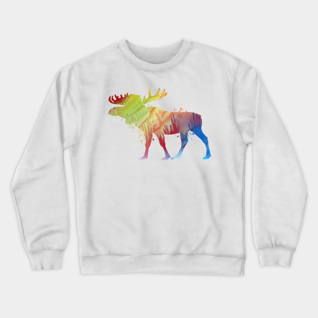 Moose Crewneck Sweatshirt by TheJollyMarten